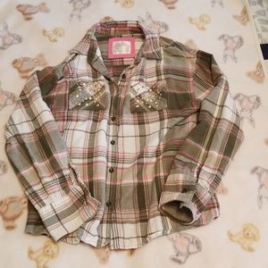 Justice flannel 💗SALE💖